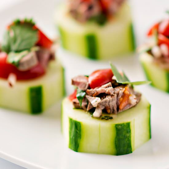 Cucumber bites - Recipe photo by Adore Foods