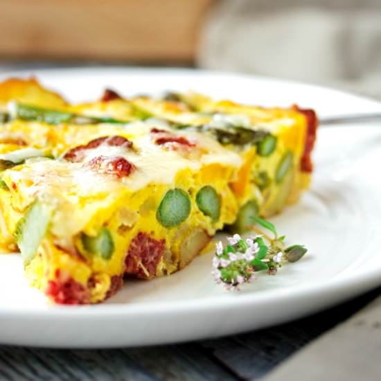 Frittata with Farmer Sausage - Recipe photo by Cooks With Cocktails