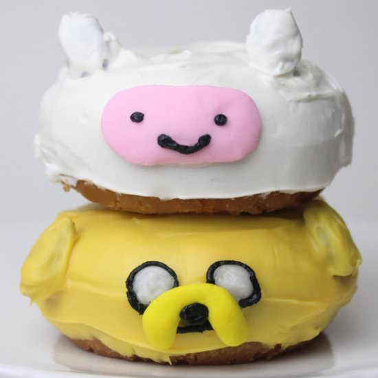 Adventure Time Finn and Jake Donuts - Recipe photo by NerdistDotCom