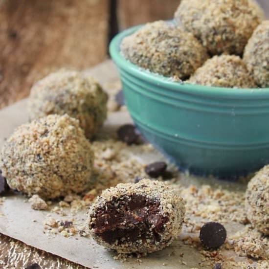 Dark Chocolate Sea Salt Truffles - Recipe photo by SavorySpin