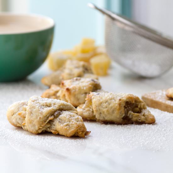 Candied Ginger & Cardamom Rugelach - Recipe photo by WhatJewWannaEat