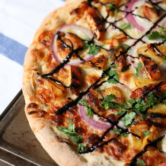 BBQ Chicken Pizza - Recipe photo by HautePepper
