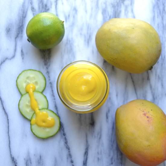 curried mango dressing - Recipe photo by garlic and zest