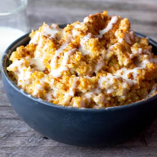 Carrot Cake Couscous Porridge - Recipe photo by eatthriveglow