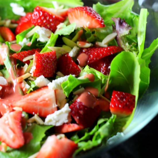 Strawberry Goat Cheese Salad - Recipe photo by audreysapron