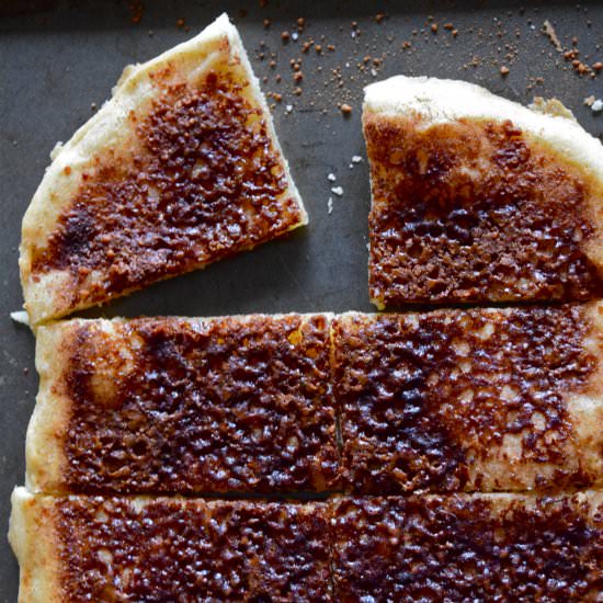 Cinnamon Crunch Flatbread - Recipe photo by youreananimal