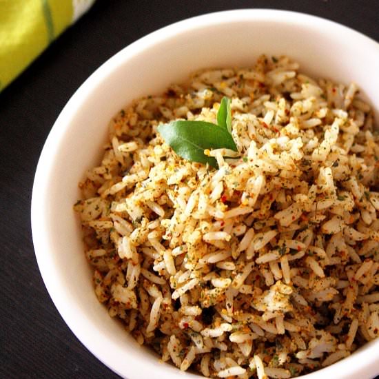 Curry Leaves Rice- Karivepaku Annam - Recipe photo by PKsKitchenEquations