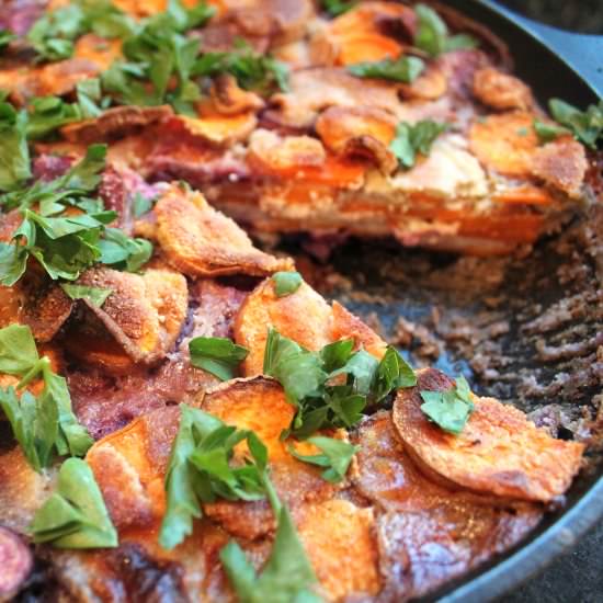 Sweet Potato Gratin (vegan) - Recipe photo by healingwholenutrition