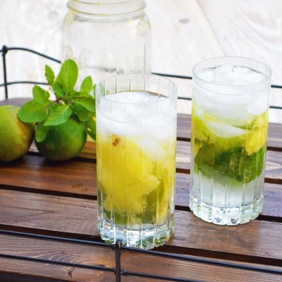 Pineapple Mojitos - Recipe photo by gogogogourmet
