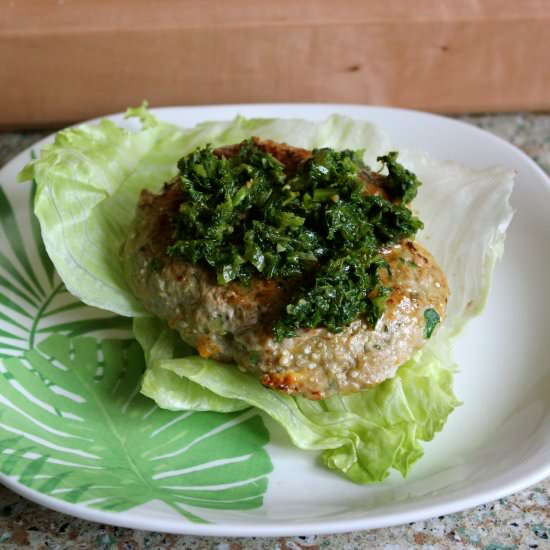 Turkey Veggie Burger - Recipe photo by anaiminghighwife