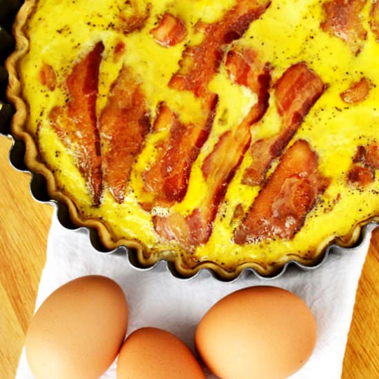 Bacon Lovers Quiche - Recipe photo by Simple Hacks Living