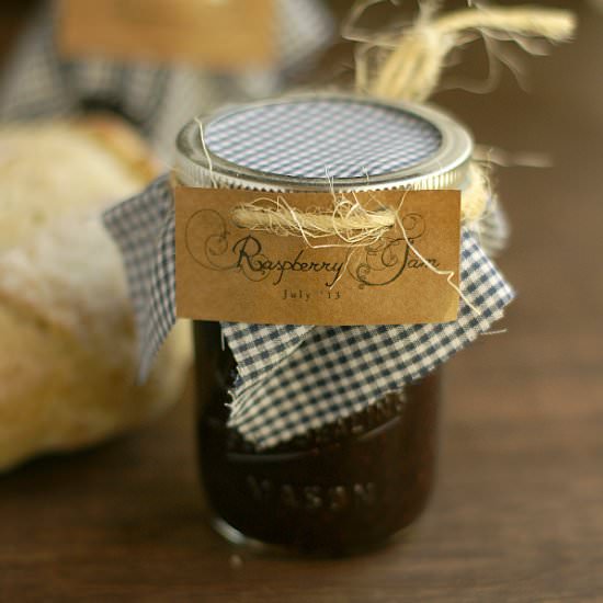 Homemade Raspberry Jam - Recipe photo by breadandwithit