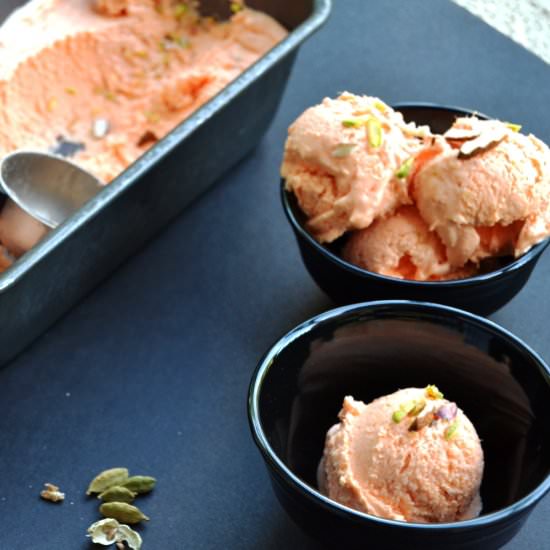 No Churn Homemade Mango Ice Cream - Recipe photo by Remya Ravindran