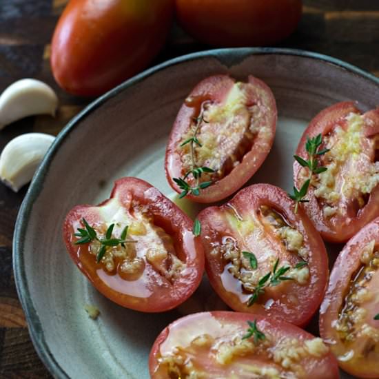 Slow Cooked Tomatoes - Recipe photo by OrgasmicChef