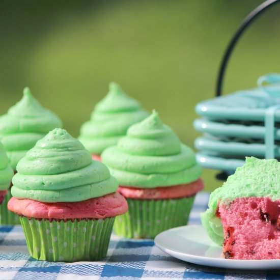 Watermelon Cupcakes - Recipe photo by Adventures Of Country Divas