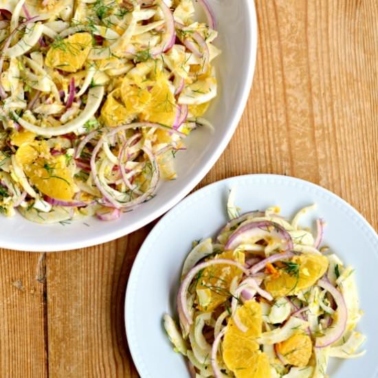 Fennel, Orange & Onion with Bulgar - Recipe photo by westoftheloop