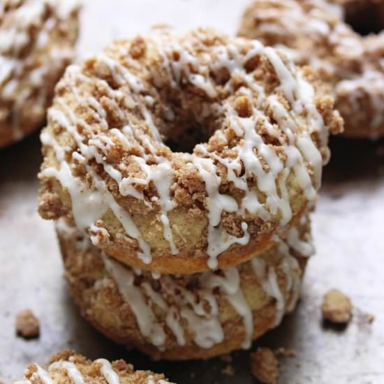 Baked Coffee Cake Doughnuts - Recipe photo by ashleymarieskitchen