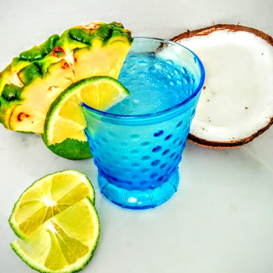 Tropical Low Calorie Cocktail - Recipe photo by Gold Dipped Chaos