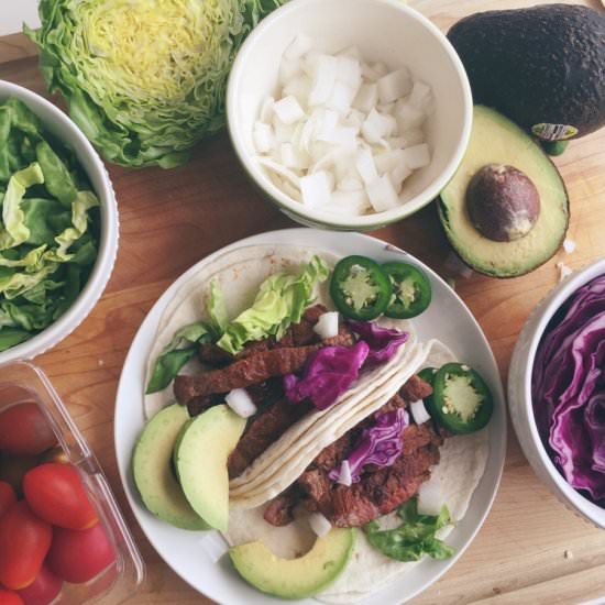 Beef Street Tacos - Recipe photo by madetoborder