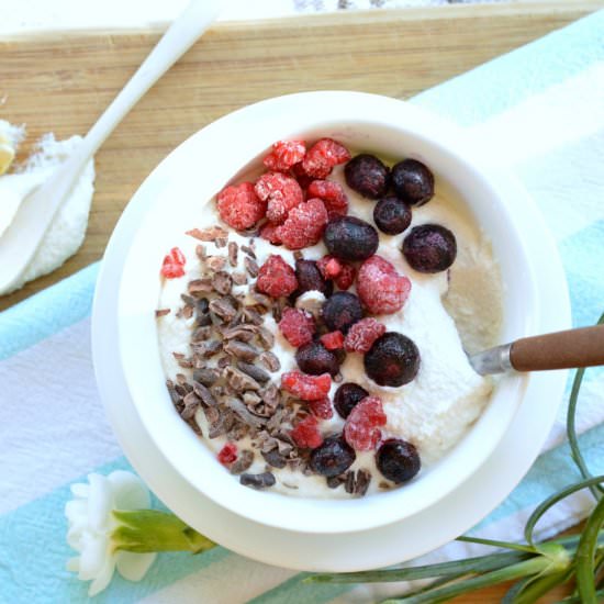 Nutty White Mousse - Recipe photo by sweetashoneynz