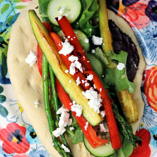Pupukea Naan Vegetable Wrap - Recipe photo by thestudyofyum