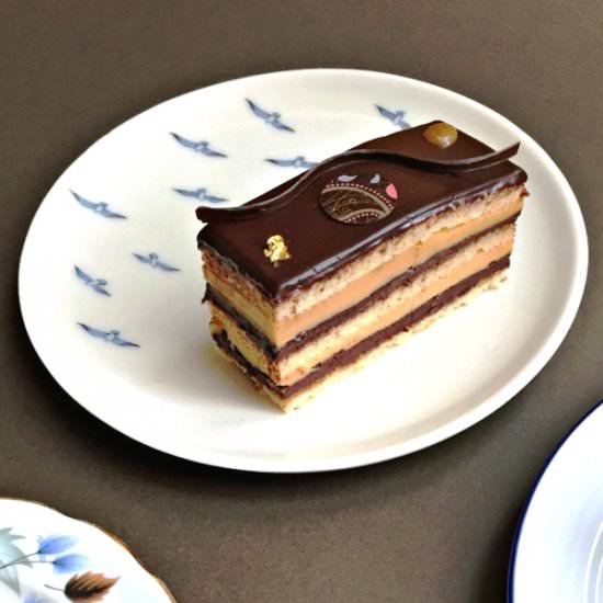 Stout & Salted Caramel Opera - Recipe photo by PatisserieMakesPerfect