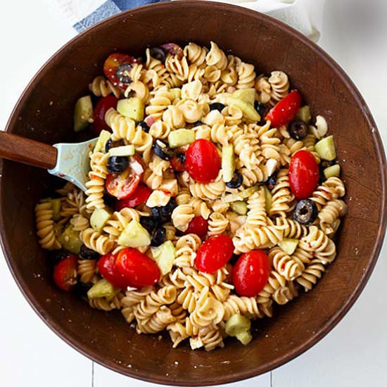 Pasta Salad with Feta Cheese - Recipe photo by picsandpastries