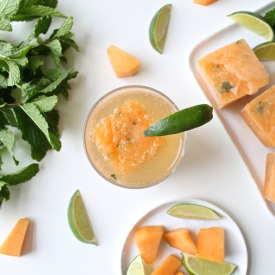 Cantaloupe Mint Gin and Tonic - Recipe photo by chasetheflavors