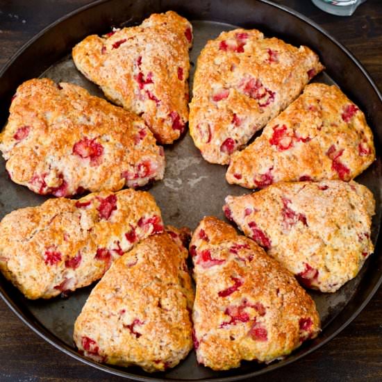Strawberry Scones - Recipe photo by Home Cooking Adventure