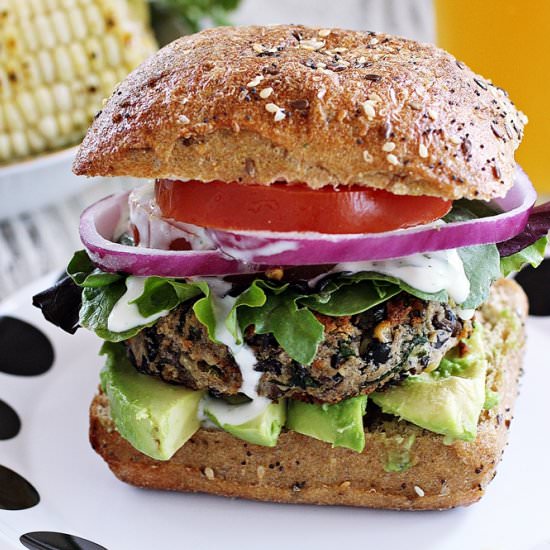 Black Bean Burgers - Recipe photo by DorasDailyDish