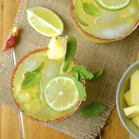 Pineapple Mint Mojito - Recipe photo by garlic and zest