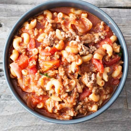 Homemade Chef Boyardee Beefaroni - Recipe photo by eatthriveglow