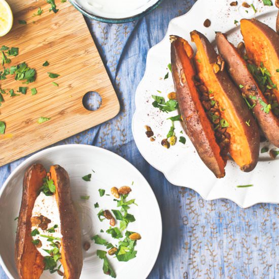 Sweet Potato, Yogurt & Pistachio - Recipe photo by myjerusalemkitchen