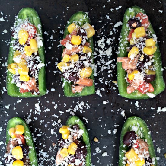 Veggie Stuffed Jalapenos - Recipe photo by the_secret_ingredient_is