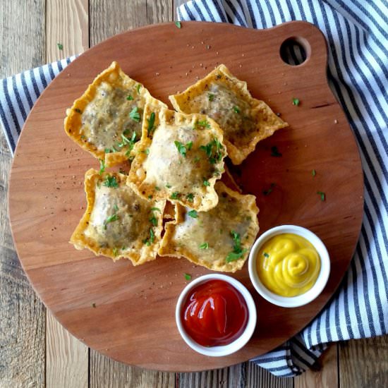 Vegetarian Cheeseburger Pockets - Recipe photo by byronethomas