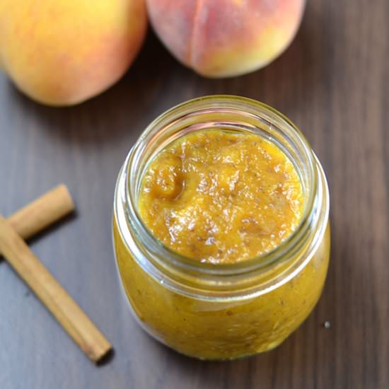 Peach Chia Seed Jam - Recipe photo by Natural Fit Foodie