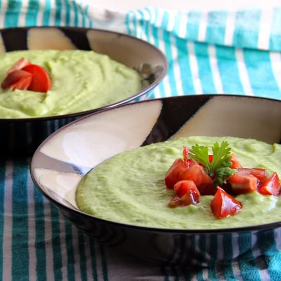 Chilled Avocado + Cucumber Soup - Recipe photo by danid320