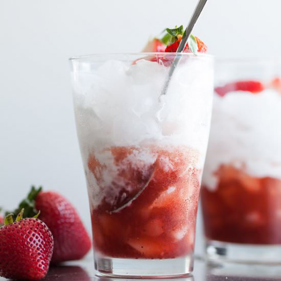 Roasted Strawberry Italian Soda - Recipe photo by gourmandeinthek