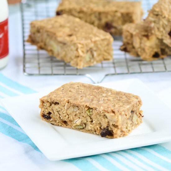 Soft & Chewy Muesli Breakfast Bars - Recipe photo by JenniferinFLX