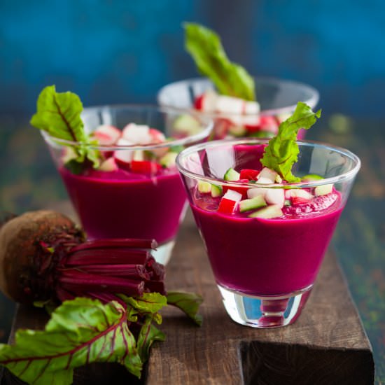 Cold Beet Borscht - Recipe photo by carrieleber