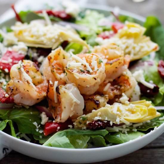 Antipasto Grilled Shrimp Salad - Recipe photo by eatshrimp