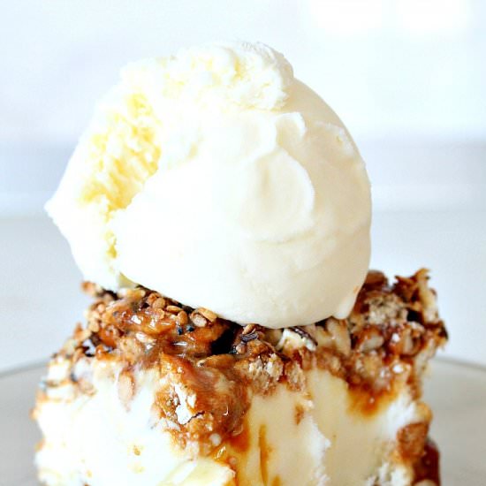 Caramel, Pretzel Ice Cream Cake - Recipe photo by Easy Peasy Creative Ideas