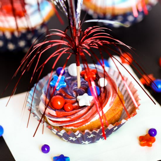 Patriotic Cupcakes - Recipe photo by BusyCreatingMemories