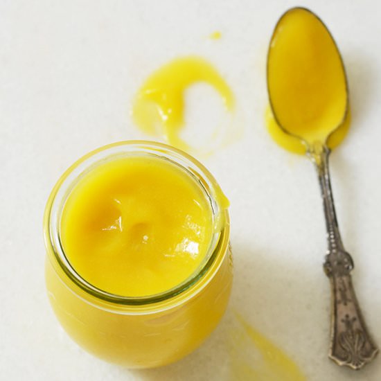 10-Minute No-Cook Mango Curd - Recipe photo by AnEdibleMosaic