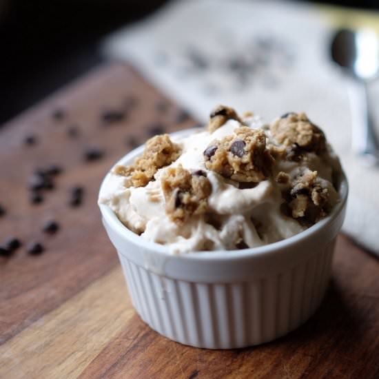 Choc Chip Cookie Dough Ice Cream - Recipe photo by realsimplegood