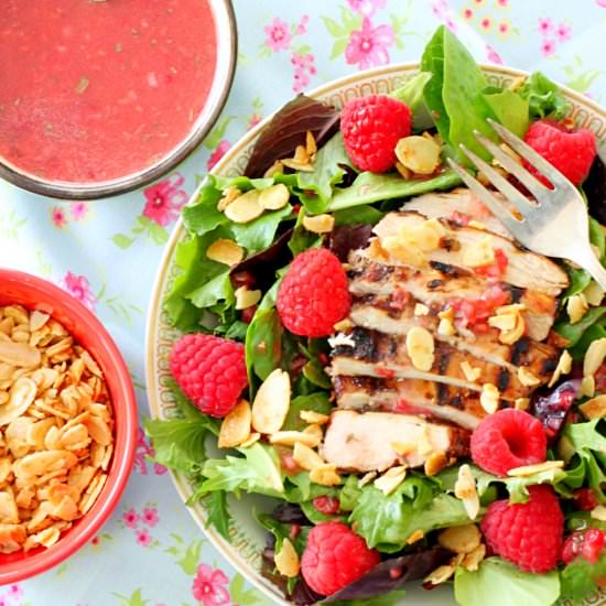 Raspberry Grilled Chicken Salad - Recipe photo by foodtasticmom