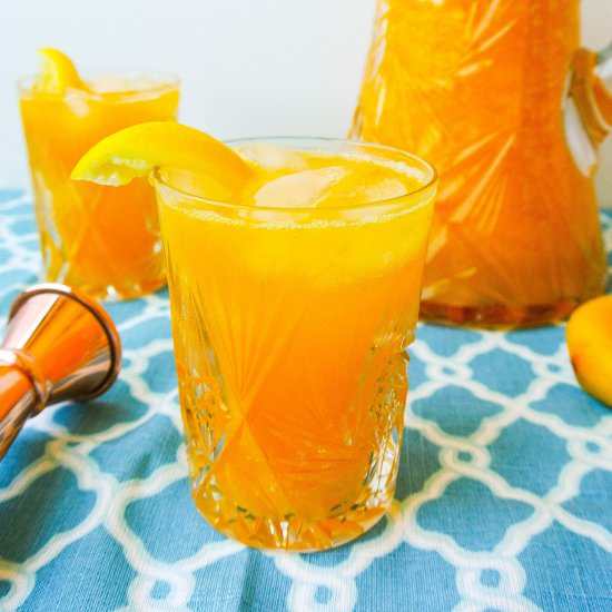 Sparkling mango lemonade - Recipe photo by kellysambitiouskitchen