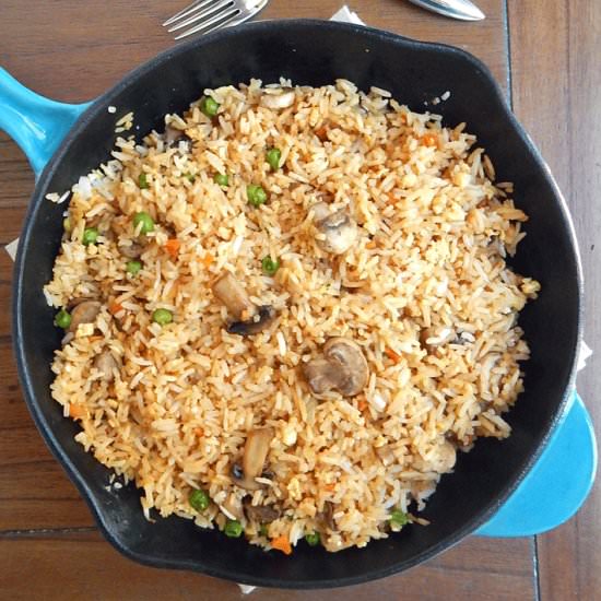 Mushroom Fried Rice - Recipe photo by strawmarysmith