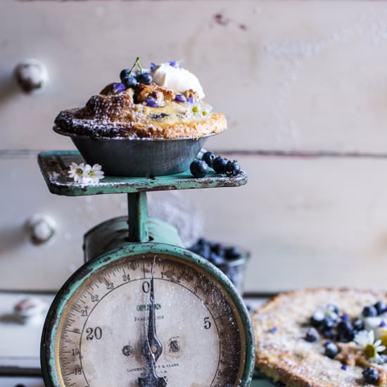 Sweet Blueberry Buttermilk Pies - Recipe photo by halfbakedharvest