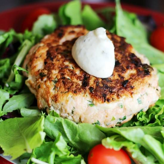 Lemon Herb Salmon Patties - Recipe photo by audreysapron